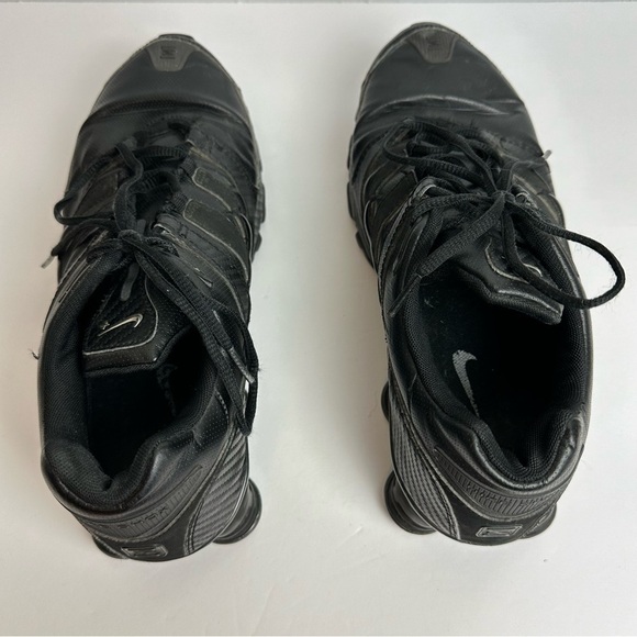 Nike Shox Turbo Triple Black Shoes Men's size 9.5 Sneakers Running Leather - Picture 4 of 11